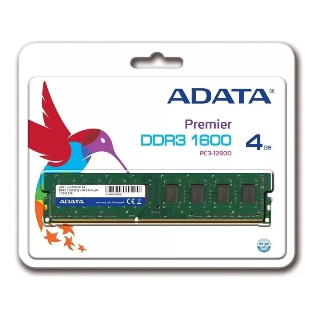 ADATA Premier 4GB 1600MHz DDR3L RAM MEMORY لسطح المكتب