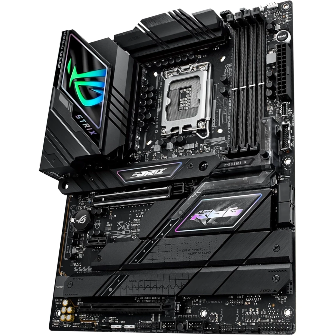 Asus Rog Strix Z790-F Gaming WiFi II (WiFi 7) Intel 14 و 13 Gen Motherboard PCIe 5.0 DDR5 USB 3.2 Gen 2x2 Type-C حتى 5xm.2