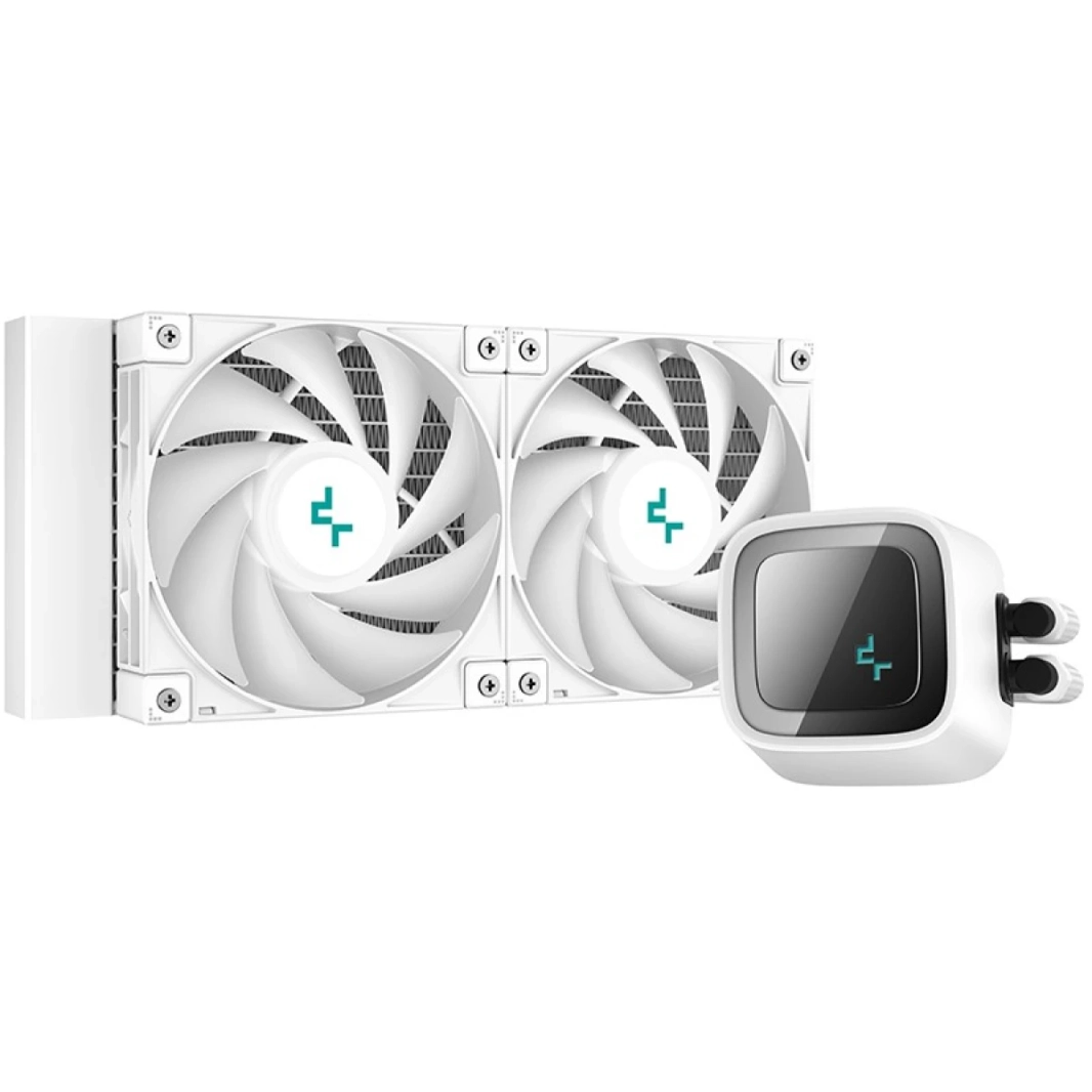 Deepcool LE520 سائل مبرد 220W TDP AIO 240MM ARGB PWM مروحة النحاس حرارة ALUTIATIAR CPU TECH CPU CPU CONDEL و AMD - أبيض