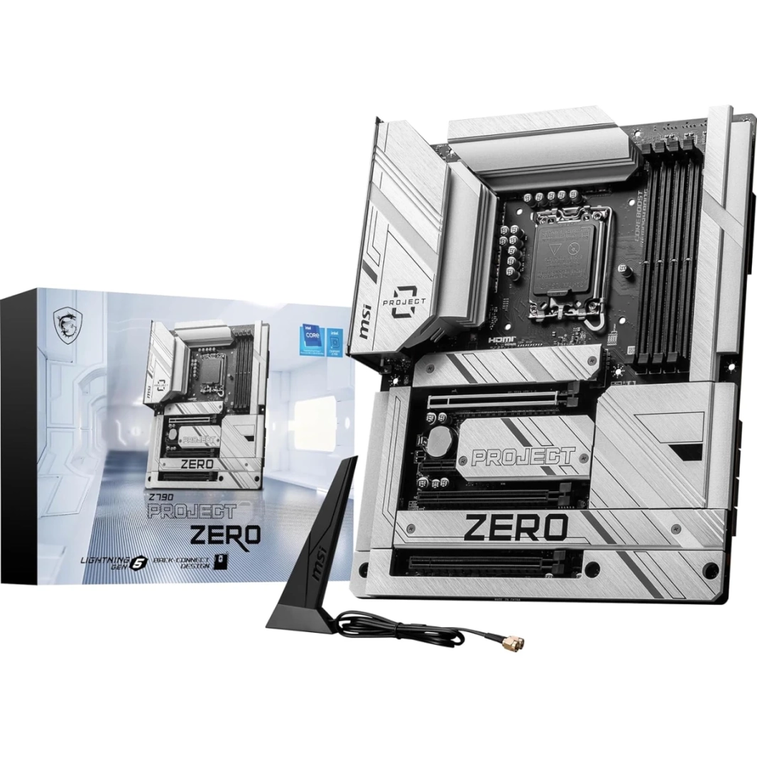 MSI Z790 Project Zero WiFi 7 Back-Connect Design Intel Z790 DDR5 PCIe 5.0 3x M.2 Slots 2.5GBPS LAN USB 3.2 Gen2 ATX Mainboard