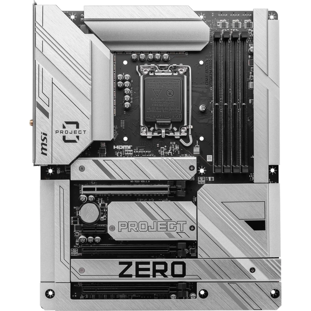 MSI Z790 Project Zero WiFi 7 Back-Connect Design Intel Z790 DDR5 PCIe 5.0 3x M.2 Slots 2.5GBPS LAN USB 3.2 Gen2 ATX Mainboard