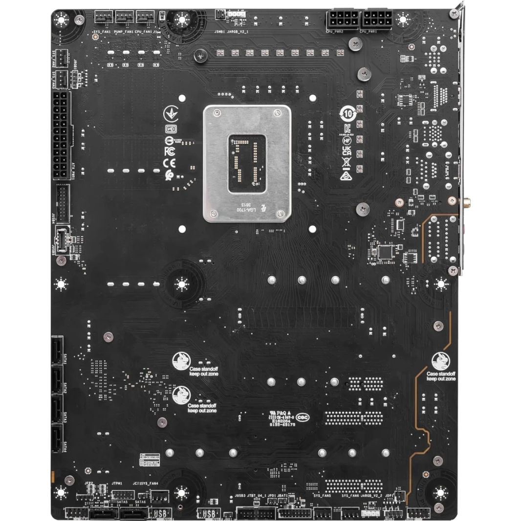 MSI Z790 Project Zero WiFi 7 Back-Connect Design Intel Z790 DDR5 PCIe 5.0 3x M.2 Slots 2.5GBPS LAN USB 3.2 Gen2 ATX Mainboard