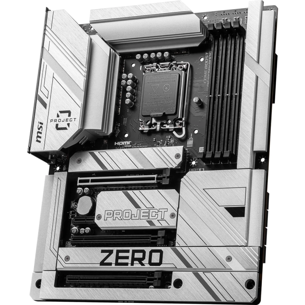 MSI Z790 Project Zero WiFi 7 Back-Connect Design Intel Z790 DDR5 PCIe 5.0 3x M.2 Slots 2.5GBPS LAN USB 3.2 Gen2 ATX Mainboard