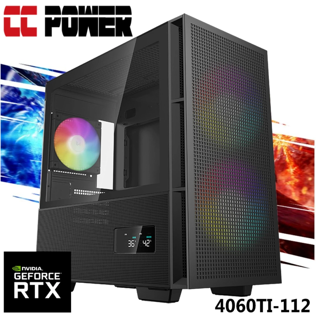 CC Power 4060TI-112 Gaming PC New 12Gen Intel Core I7 K-Series 12-cores W/ RTX 4060TI