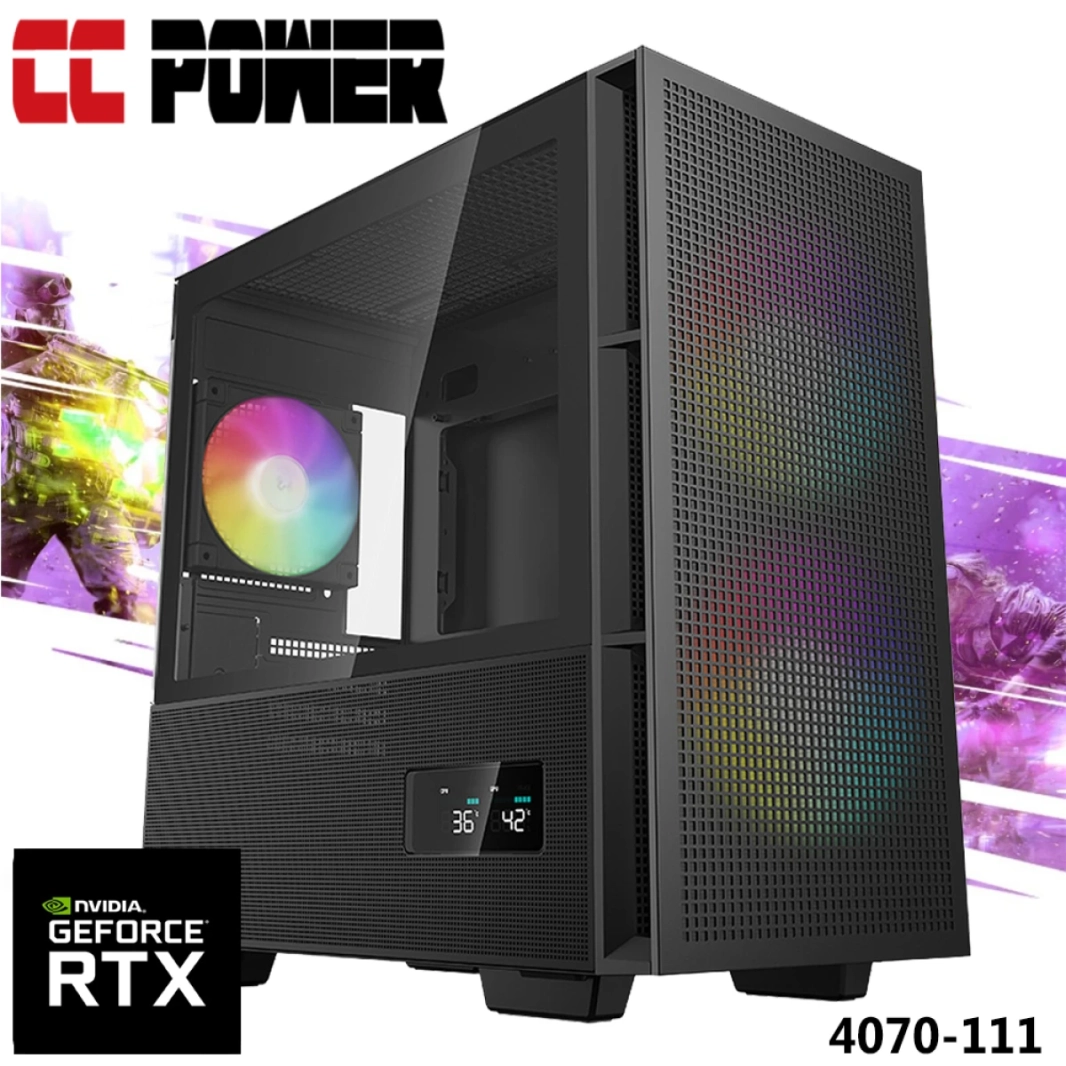 CC Power 4070-111 Gaming PC 12GEN Intel Core I9 16 CORES W/ NVIDIA RTX 4070 12GB & ADVANCER