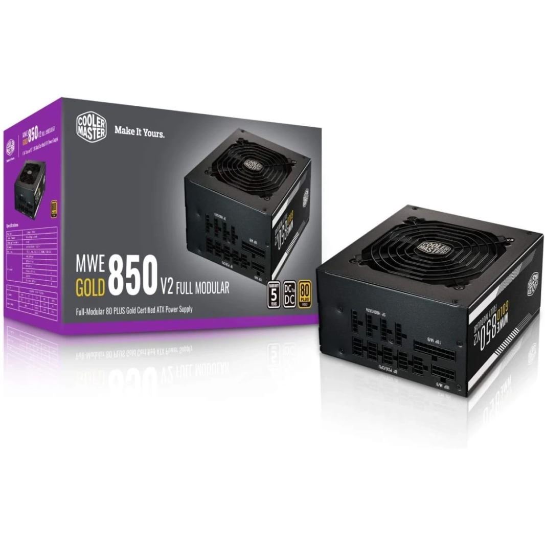 Cooler Master MWE GOLD 850 V2 Full Modular 850W 2 EPS Connecors 120mm HDB Fan Oper