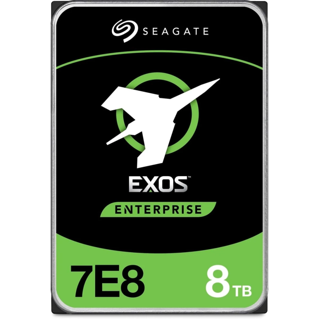 Seagate exos 7e8 8tb HDD CMR 3.5 بوصة 6 جيجابايت/ثانية 7200 دورة في الدقيقة 128 ميجابايت لمركز بيانات المؤسسة - الجزء الأكبر