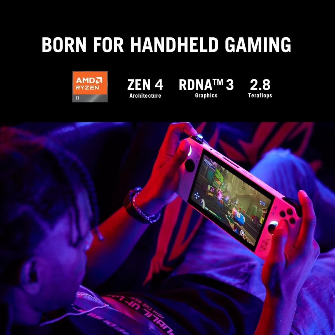 Asus Rog Ally (2023) Gaming Handheld Amd Ryzen Z1 6 Cores Processor W/ Amd Radeon 740M & 7 "