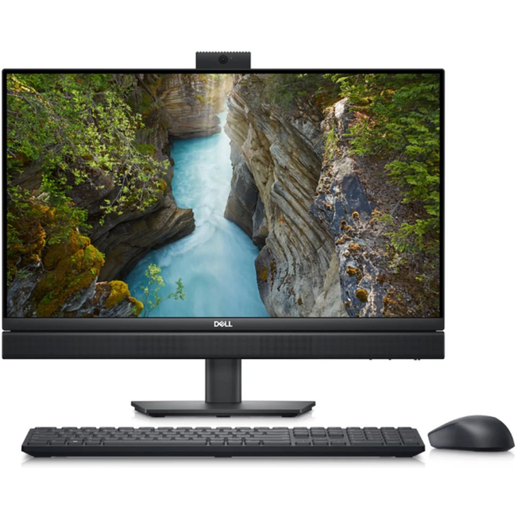 Dell Optiplex 7410 (2023) All-in-One 13Gen Intel Core i7 16-cores w/ 24 "شاشة تعمل باللمس ونظام التشغيل Windows 11 Pro-أسود