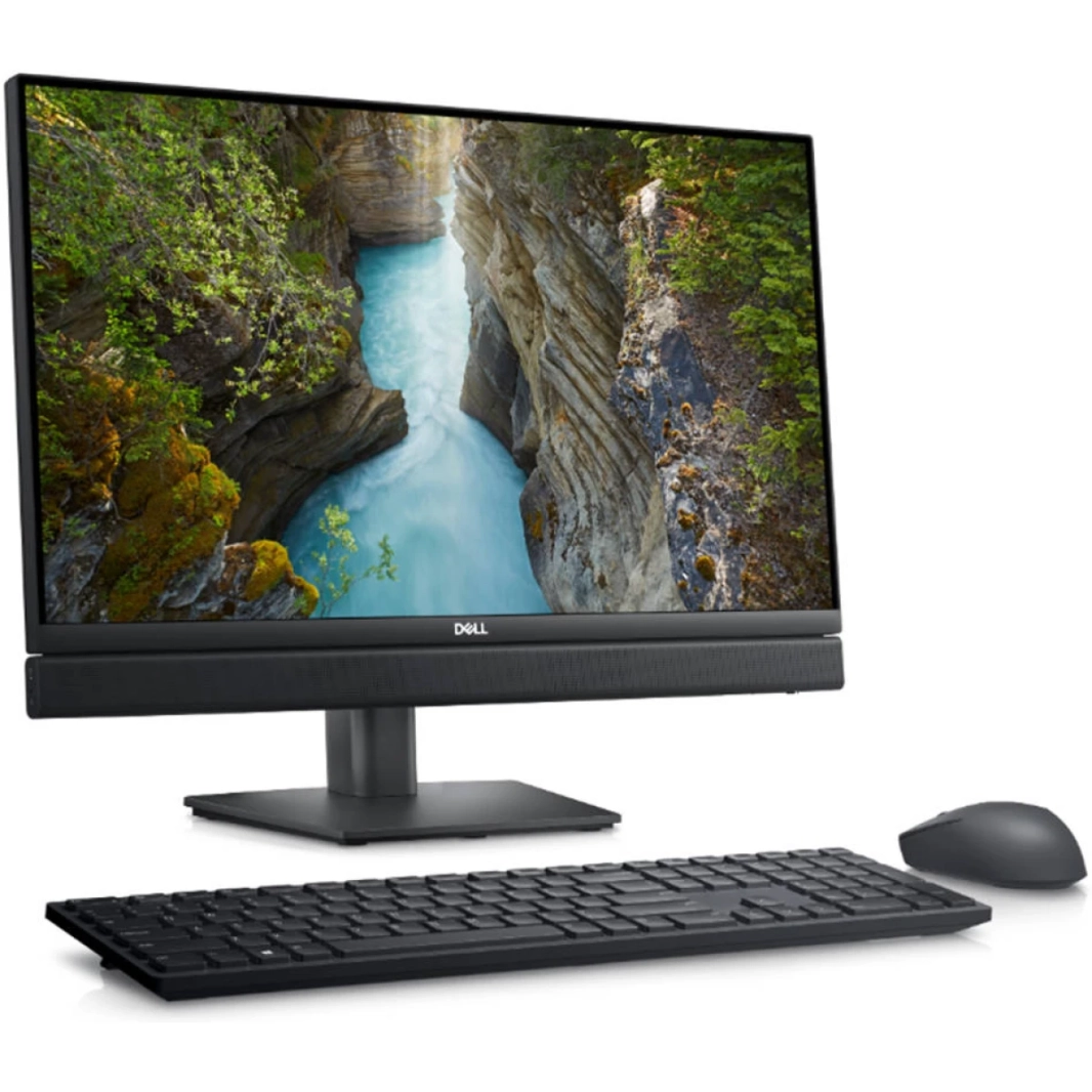 Dell Optiplex 7410 (2023) All-in-One 13Gen Intel Core i7 16-cores w/ 24 "شاشة تعمل باللمس ونظام التشغيل Windows 11 Pro-أسود