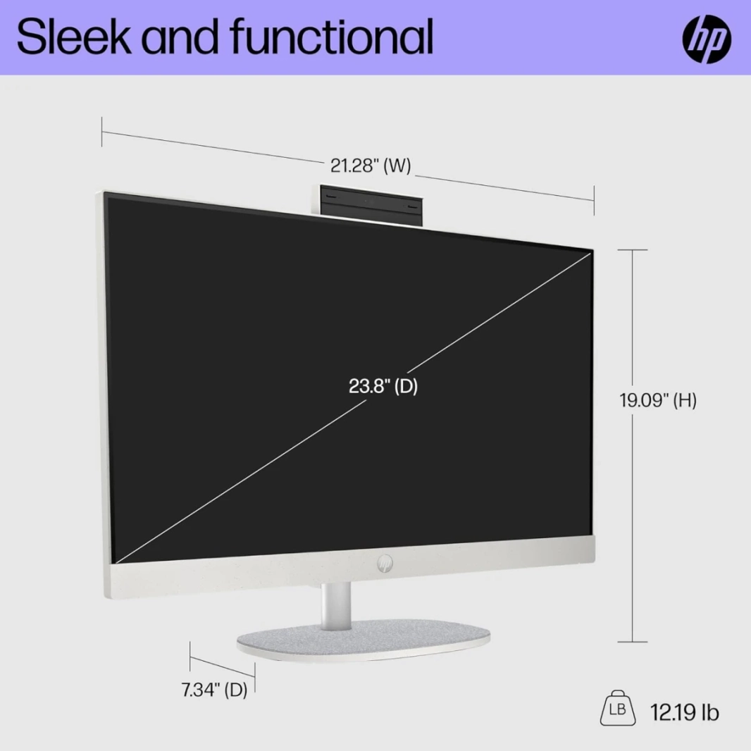 HP All-in-One 27-CR0004NE PC (2023) NEW 13GEN Intel Core i7 10-CORES W/ 27 "