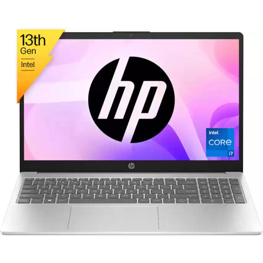 HP LAPTOP 15-FD0237NIA (2023) NEW 13th Gen Intel Core i7 10-Cores Slim Design W/ IPS Full HD Display و Nvidia 2GB Graphic-Silver