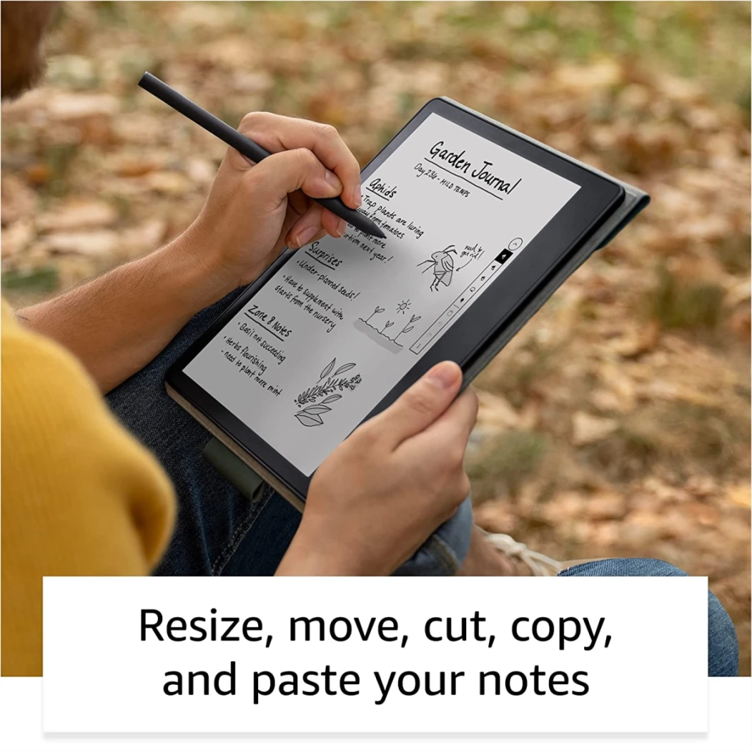 Amazon Kindle Scribe E -Reader New (2022) 32GB تخزين القراءة والكتابة مع 10.2 "عرض وقلم متميز - رمادي