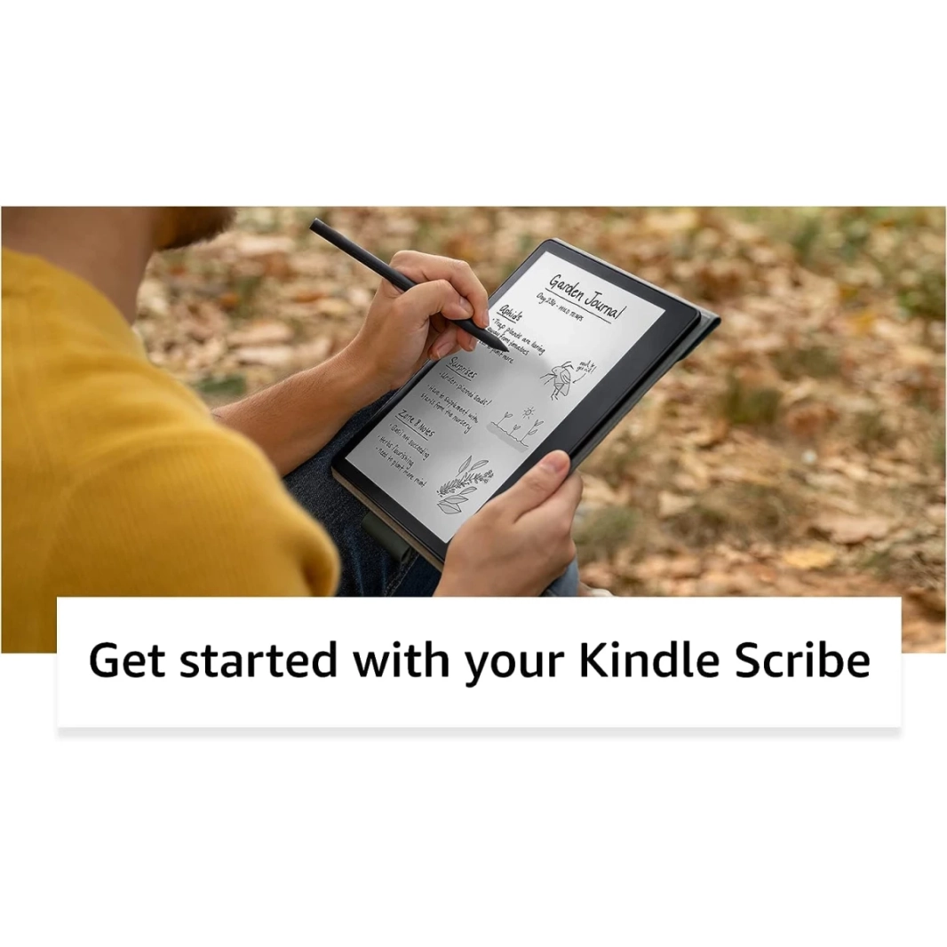 Amazon Kindle Scribe E -Reader New (2022) 32GB تخزين القراءة والكتابة مع 10.2 "عرض وقلم متميز - رمادي