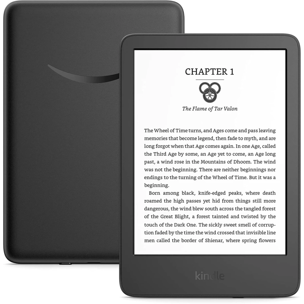 Amazon New Kindle (2022) 16GB WiFi 6 "The Swittest and الأكثر إدماجًا على Kindle 300 PPI بطارية تصل إلى 6 أسابيع - أسود