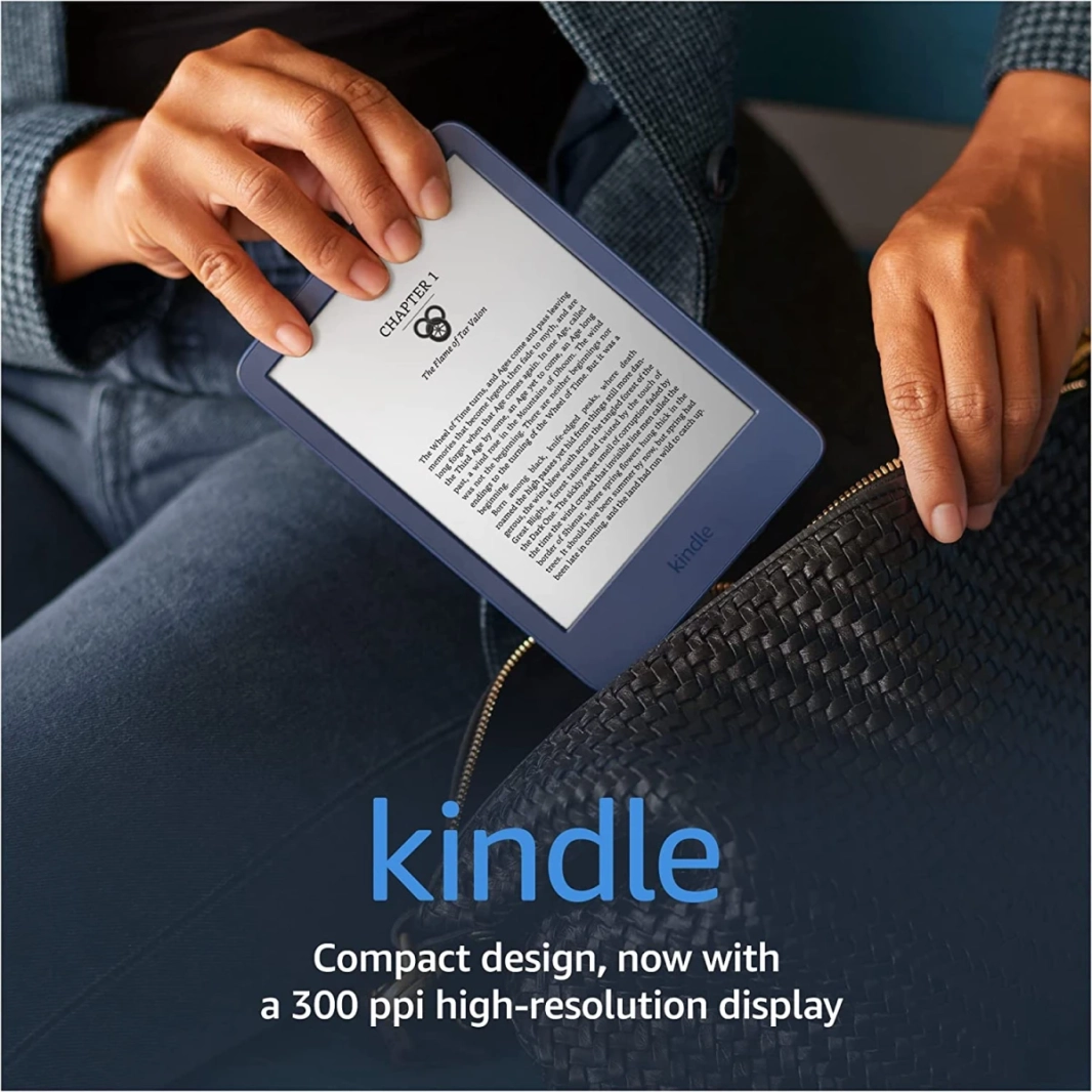 Amazon New Kindle (2022) 16GB WiFi 6 "The Swittest and الأكثر إدماجًا على Kindle 300 PPI بطارية تصل إلى 6 أسابيع - أسود