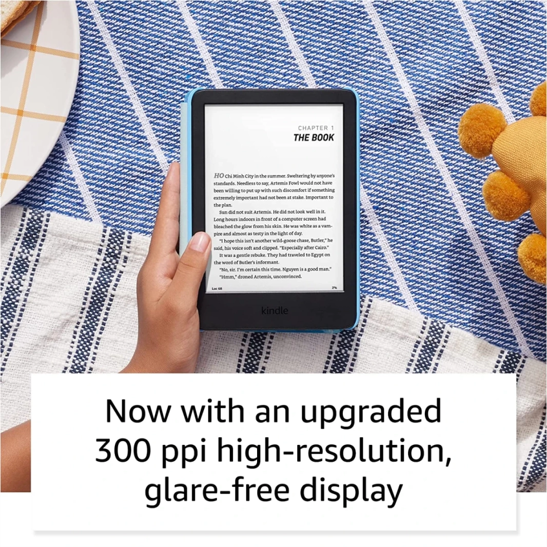 Amazon New Kindle Kids (2022) 16GB WiFi 6 "The Fruffiest and الأكثر إدماجًا على Kindle 300 PPI حتى 6 أسابيع بطارية - Unicorn Valley