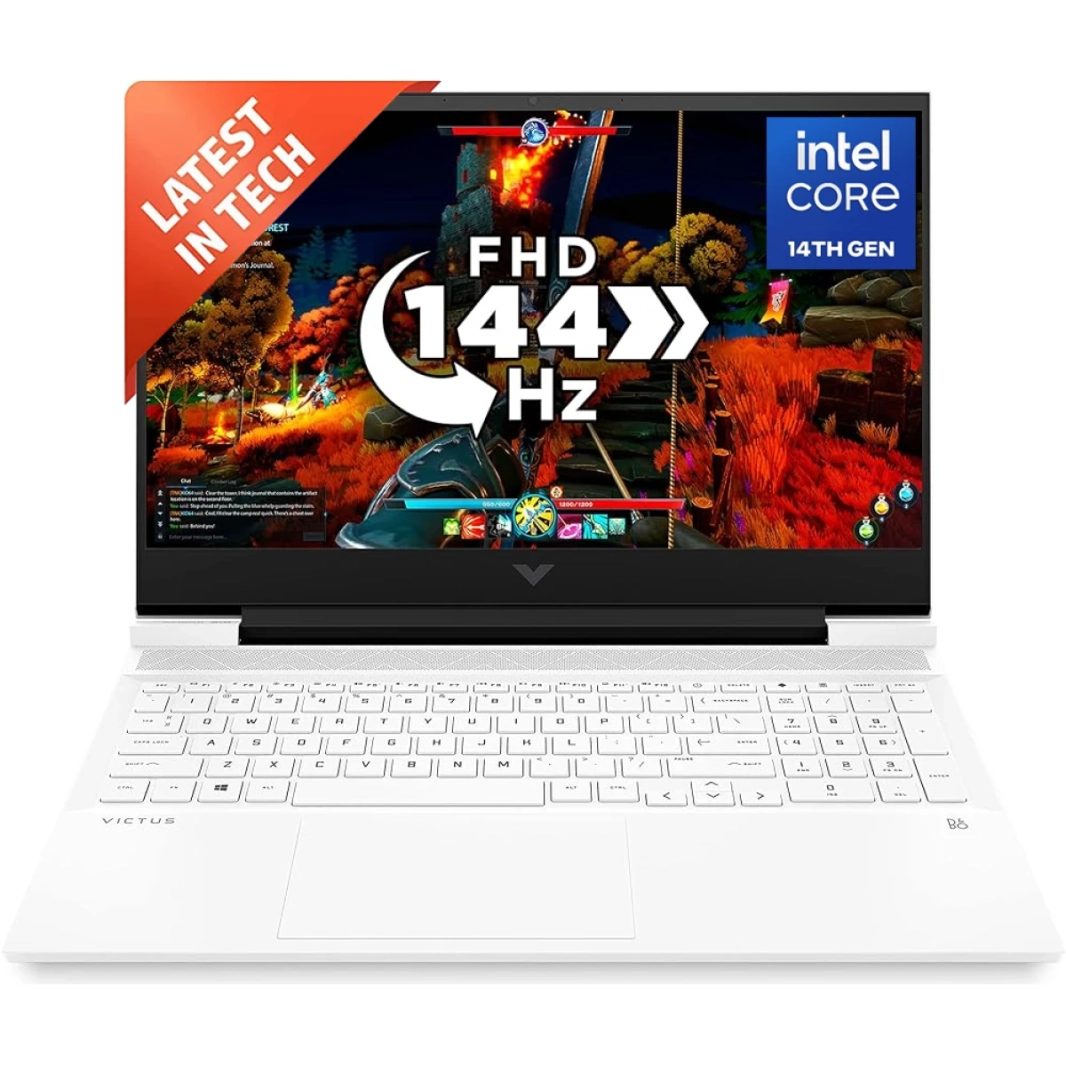 Victus by HP (2024) 16-R1011NE NEW 14GEN Intel Core I7 14650HX 16 CORES W/ NVIDIA RTX 4050 6GB & 144Hz-WHITE