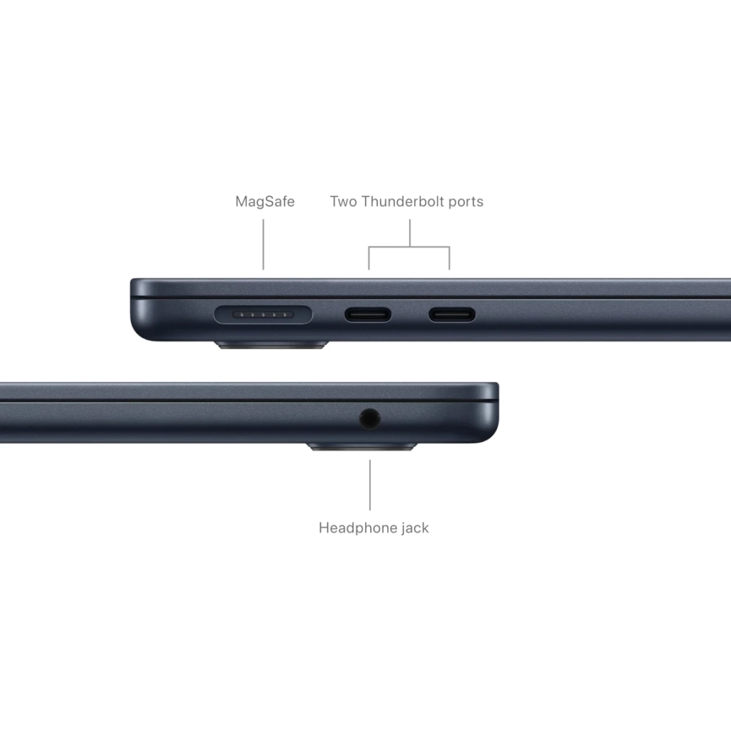 Apple MacBook Air 13 (2024) Apple M3 (256 جيجابايت/8 جيجا بايت) 8 - Core CPU و 8 - GPU Retina Tour - Midnight