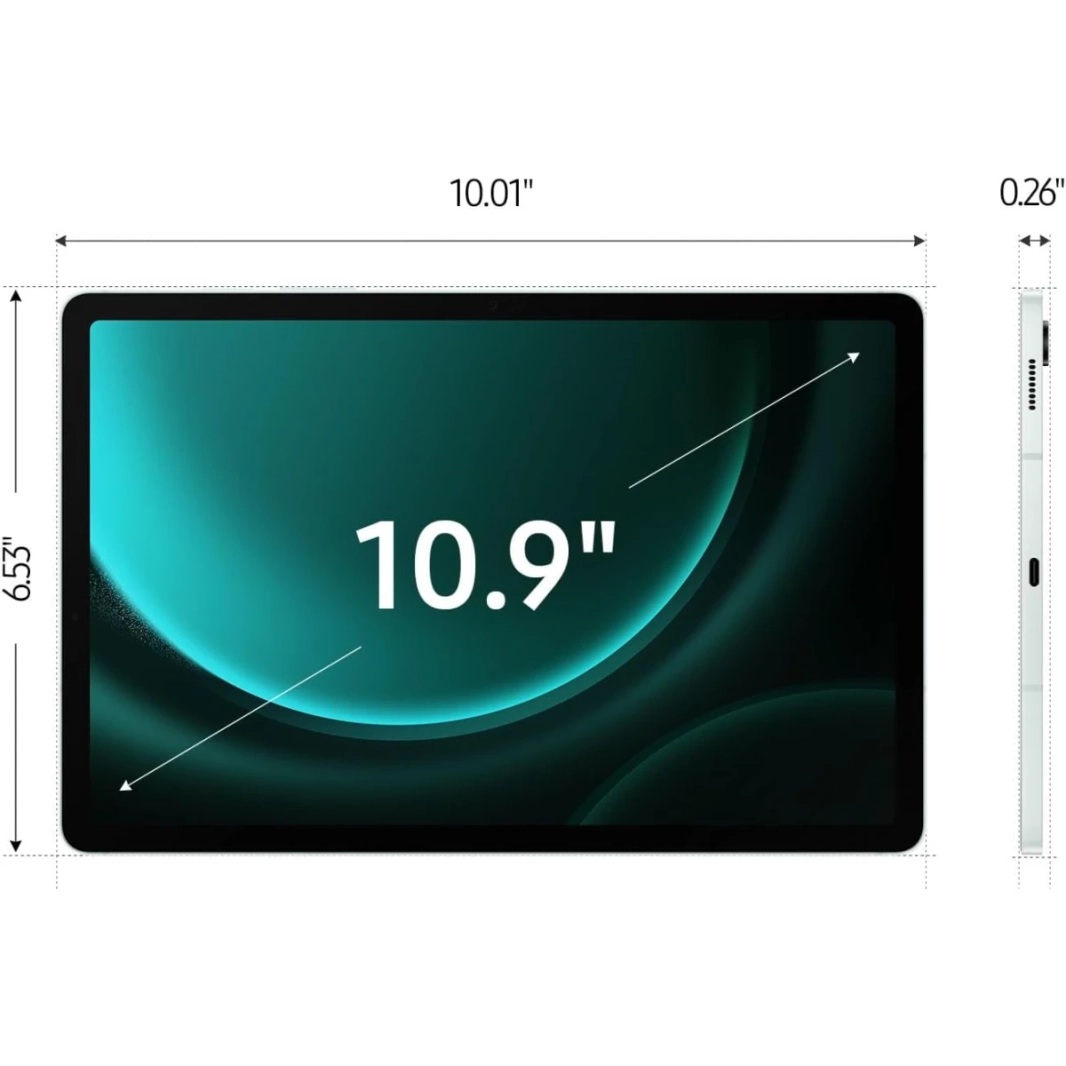 Samsung Galaxy Tab S9 Fe 10.9 "90Hz Android WiFi 6 Tablet W/ IP68 Rating & 45W Fast Charging (S Pen) - Silver