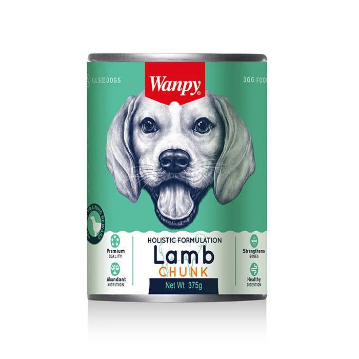 Wanpy Canned Dog Food – Lamb Chunks  - /375g