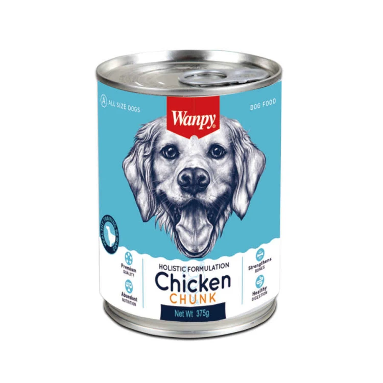 Wanpy Canned Dog Food – Chicken Chunks  - /375g