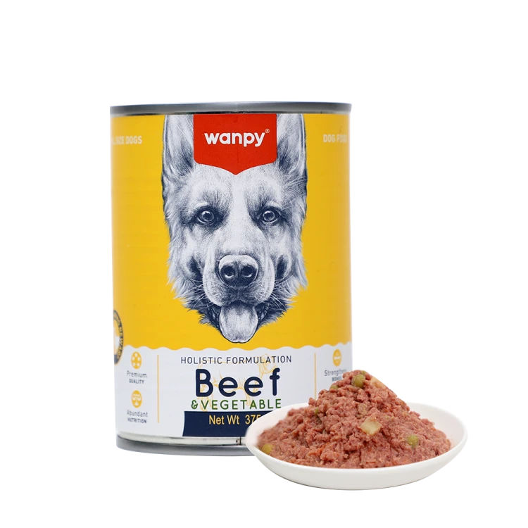 Wanpy Premium Dog Canned Food Beef & Vegetable  - /375g