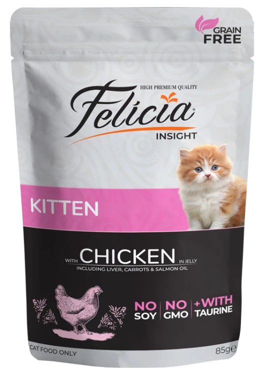 Paws Felicia All Types - Kitten Chicken in Jelly