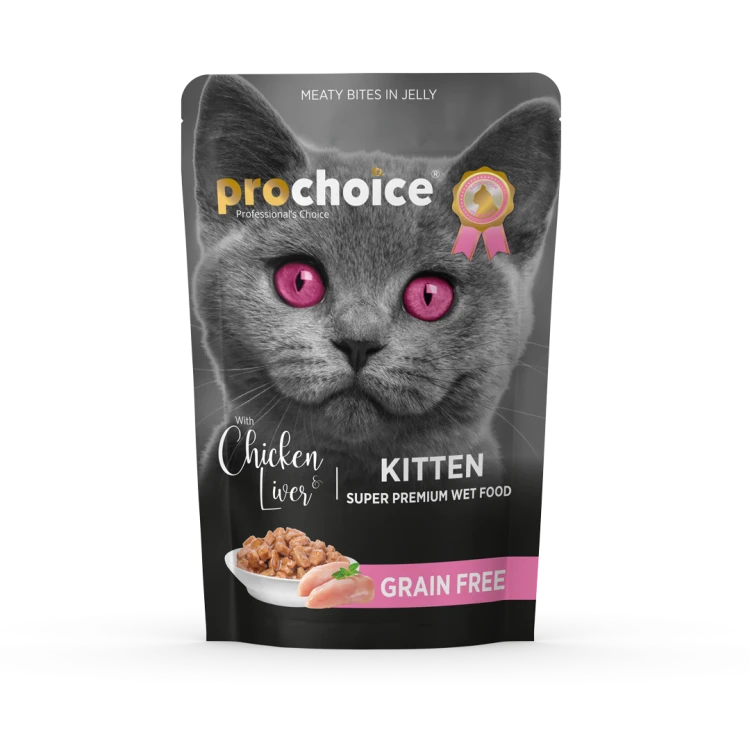 Prochoice wet food - كيتن دجاج