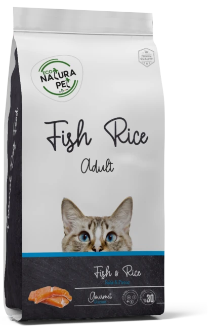 Eco Natura Gourmet Fish & Rice Adult Cat Food  - /15kg