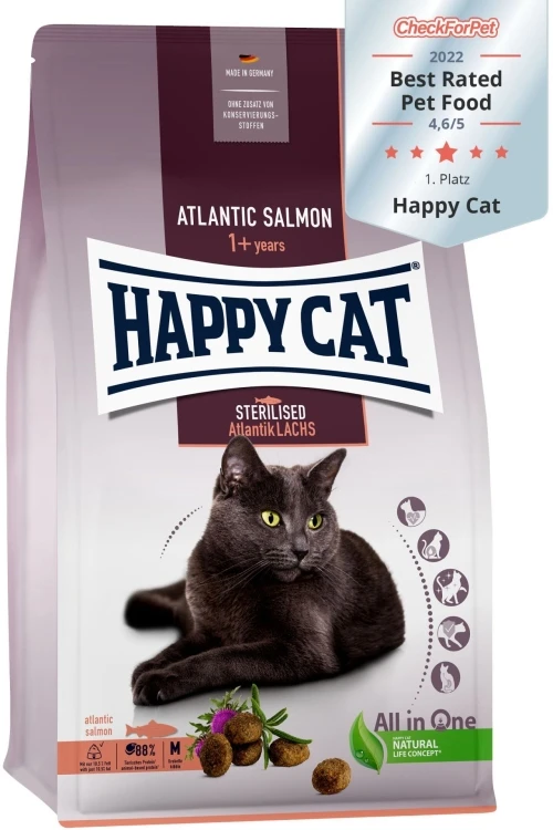 Happy cat Sterilised Adult Atlantic Salmon  - /10kg