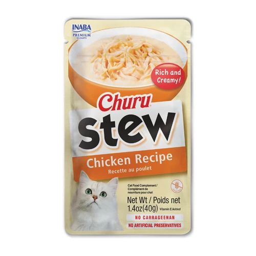 INABA CHICKEN RECIPE Churu Stew, Side Dish, All Cat Products  - /50gm