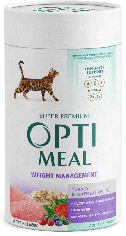 TURKEY & OATMEAL RECIPE  WEIGHT MANAGEMENT  Adult cats  - /650 gm