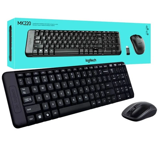 مجموعة لوحة المفاتيح والماوس اللاسلكية LOGITECH MK220