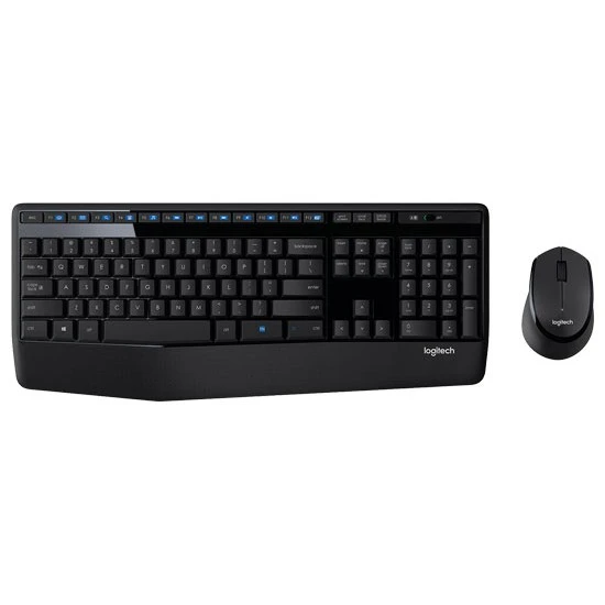 مجموعة LOGITECH MK345 COMFORT اللاسلكية كاملة الحجم مع عمر بطارية طويل للغاية