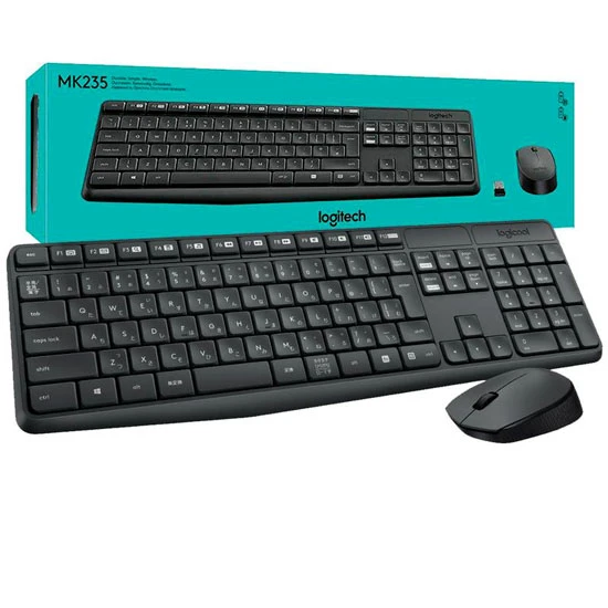 مجموعة لوحة المفاتيح والماوس اللاسلكية LOGITECH MK235