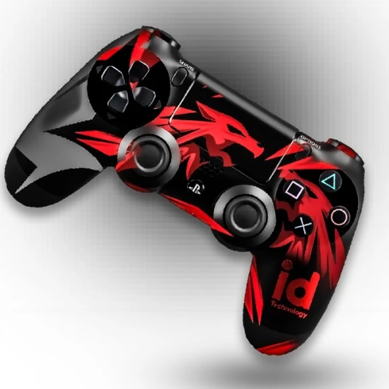 وحدة تحكم لاسلكية ID PLAYSTATION 4 DUALSHOCK DRAGON DESIGN REFRESHED متوافقة مع PS4 والكمبيوتر الشخصي