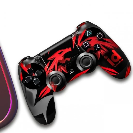 وحدة تحكم لاسلكية ID PLAYSTATION 4 DUALSHOCK DRAGON DESIGN REFRESHED متوافقة مع PS4 والكمبيوتر الشخصي