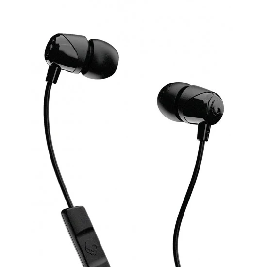 سماعات أذن SKULLCANDY JIB خفيفة الوزن 3.MM عازلة للضوضاء مع ميكروفون - أسود