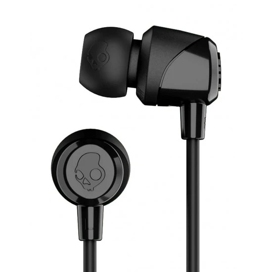 سماعات أذن SKULLCANDY JIB خفيفة الوزن 3.MM عازلة للضوضاء مع ميكروفون - أسود