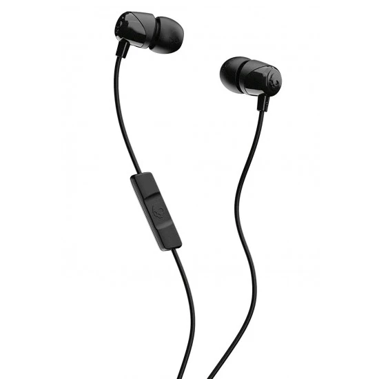 سماعات أذن SKULLCANDY JIB خفيفة الوزن 3.MM عازلة للضوضاء مع ميكروفون - أسود