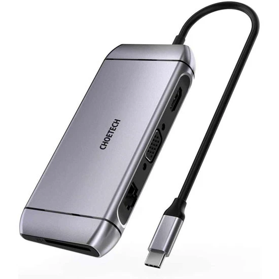 محول CHOETECH HUB M15 9 في 1 USB-C متعدد المنافذ