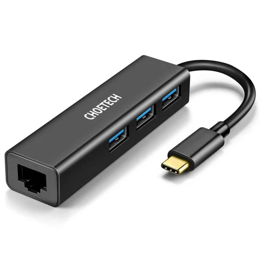 موزع CHOETECH HUB U02 USB-C مع إيثرنت