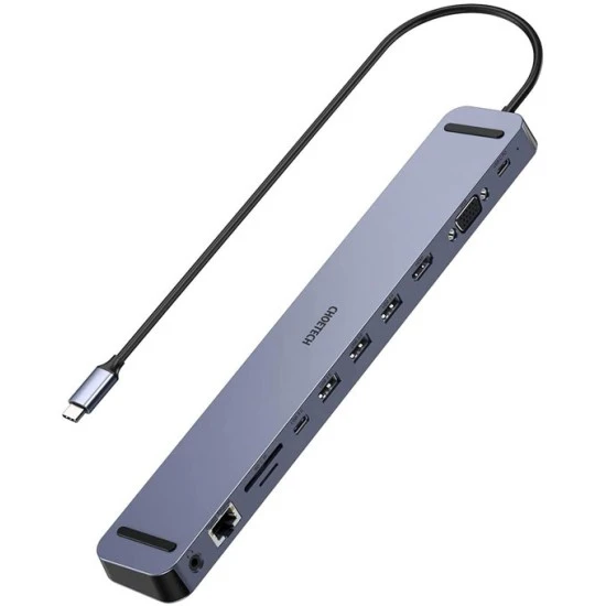 محطة إرساء CHOETECH HUB-M20 11 في 1 USB-C متعددة المنافذ