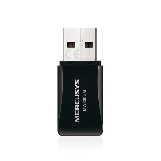 محول USB 2.0 صغير لاسلكي من MERCUSYS N300 بسرعة تصل إلى 300 ميجابايت في الثانية