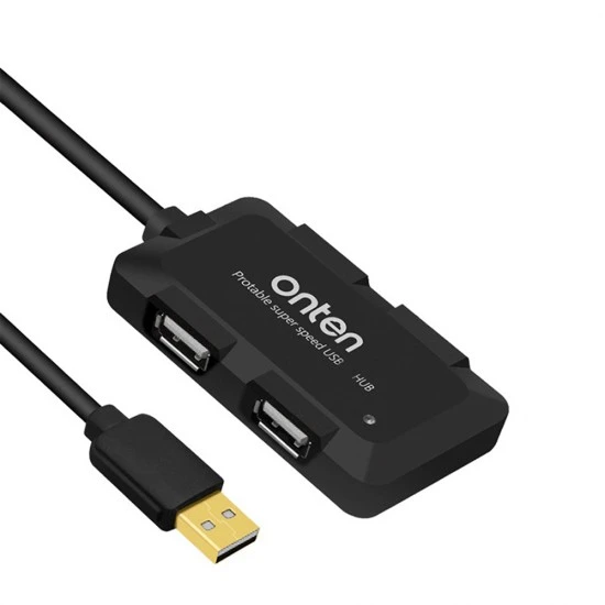 موزع USB 2.0 متعدد الوظائف إلى 4 منافذ USB 2.0 من ONTEN