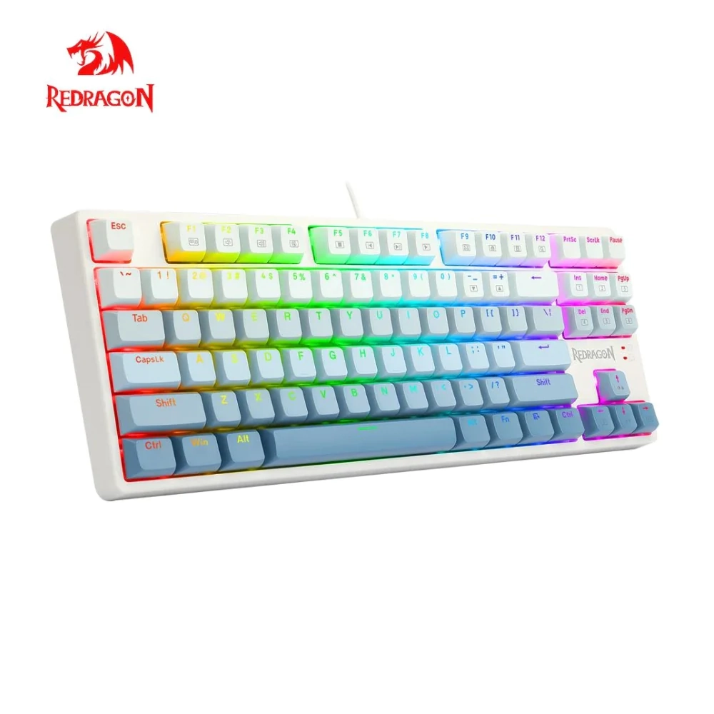 لوحة مفاتيح الألعاب الميكانيكية REDRAGON K645W RGB ذات 87 مفتاحًا