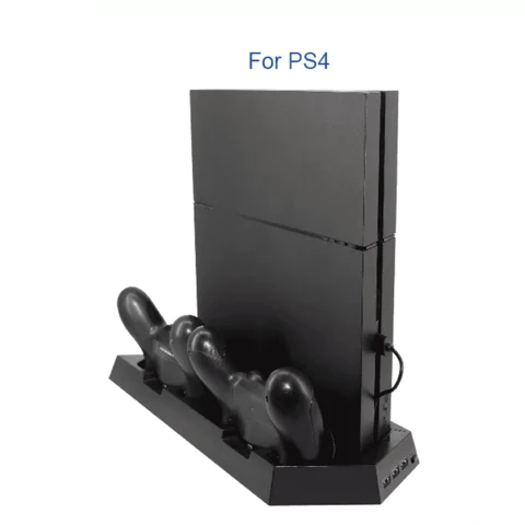 حامل عمودي DOBE TP4-023B لجهاز PS4 Slim مع مروحة تبريد