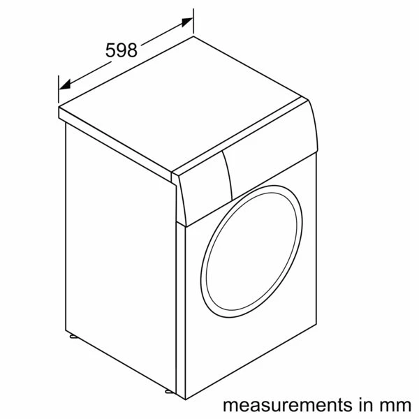 غسالة ملابس 9 كجم 1400 دورة في الدقيقة سلسلة A+++ i-Dos & 4D Wash System باللون الأبيض