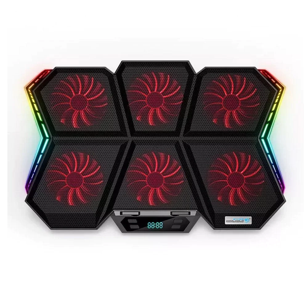 مبرد كمبيوتر محمول COOLCOLD K40 RGB مزود بستة مراوح